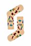 5-Piece Fast Food Patterned Colorful Unisex Socks Set 37-44 - 3