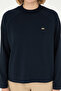 Women's Navy Blue Crew Neck Sweatshirt 50296903-Vr033 - 6