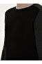 Black Slim Fit Cotton Blend Crew Neck Knitwear Sweater 50272470-Vr046 - 7