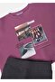 Lilac 7754 - Girl's Sweatshirt and Tights Set - 2