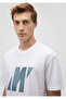 M Logo Printed White T-Shirt Loose Fit / Loose Relaxed Fit 0612429 -620 - 5