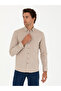 Beige Slim Fit Long Sleeve Shirt 50279988-Vr011 - 3