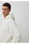 White Hooded Basic Sweatshirt - 0s10215-70057 - 5