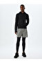 Sports Shorts Bermuda with Drawstring Waist and Parachute Fabric Pocket Detail - 2