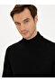 Black Slim Fit Half Fisherman Basic Knitwear Sweater 50229754-Vr046 - 2
