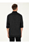 Black Slim Fit 100% Linen Shirt 50284823-Vr046 - 6