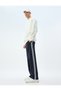 Sweatpants with Lace-Up Waistband, Pocket Details, Ribbed Cotton Blend - 2