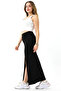 Women's Leather Maxi with Slits Length Winter Skirt 92 cm - 4