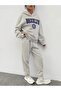 Gray Brooklyn Printed Hoodie&Sweatpants Women's Bottom Master Suit