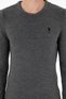 Men's Slim Fit Crew Neck Grey Melange Sweater 50294237-Vr086 - 6