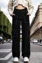 Girl's Oversize Cargo Pocket 100% Cotton Jeans with Stitching Detail - 7