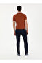 Navy Blue Slim Fit Cotton Blended Jean Trousers 50287885-Vr033 - 4
