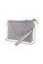 Braided Gray Portfolio Bag. Gray Clutch Bag. Evening Bag. Invitation Bag. Hand and Shoulder Bag.
