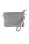 Braided Gray Portfolio Bag. Gray Clutch Bag. Evening Bag. Invitation Bag. Hand and Shoulder Bag. - 8