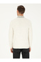 White Slim Fit V-Neck Knitwear Sweater 50292561-Vr013 - 6