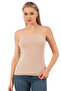 Özkan 27042 Women's Cotton Modal Flexible Comfortable Thin Spaghetti Strap Collar Seamless Knitted Tank Top - 5