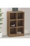 Wooden Display Shelves with 6 Storage Compartment, Freestanding, Zabrano - 6