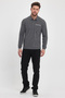 Men's Long Basic Polo Neck Pocket Anthracite Sweatshirt - 6