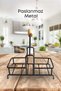 Black Wooden Detailed Bleach and Liquid Soap Dispenser Bathroom Set with Metal Stand - Sponge Gift - 5