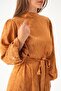 Camel Patterned Belt Detail Dress 4210A - 6