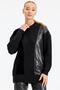 Black Tunic - Front Fabric Combination