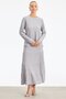 Gray Rayon Set - Glittered Skirt - 2
