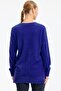 Pearl detailed knitted tunic cobalt blue - 4