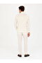 Ecru Striped Double Breasted Slim Fit Suit 50265064-Vr019 - 5