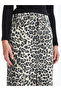 Alita City Lcw Vision Beige Denim Leopard Midi Women's Jean Skirt with a Difference - 3