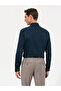 Navy Blue Slim Fit Long Sleeve Shirt 50250841-Vr033 - 5