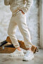 Men's Hooded Oversize 3 Thread Ribbed Elastic Leg Tracksuit Set - 5