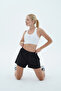 Daily Core - Black Relaxed Cut Cotton Women's Sports Shorts - 5