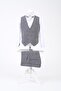 Slim Fit Boy's Chain Detail Suit / No Shirt - 7