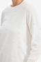 Ecru Knitwear Tunic - Pearl Detailed - 3