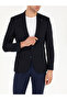 Navy Blue Slim Fit Wool Blend Jacket 50264771-Vr033 - 6
