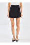 Alita City Lcw Vision Black Plain Mini Women's Shorts Skirt with a Difference - 2