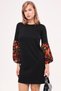 Women's Black Sleeve Colorful Balloon Dress ARM-19K001215 - 5