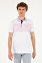 Men's Regular Fit Polo Collar Lilac T-Shirt 50287103-VR034