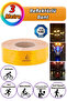 Reflective Highlighter Vehicle Auto Truck Strip Tape with 3 Mt Reflector Solid Yellow Caution Tape with Tweezer Approval