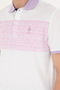 Men's Regular Fit Polo Collar Lilac T-Shirt 50287103-VR034 - 7