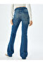 Spanish Leg Jeans Slim Fit Buttoned Cotton with Cargo Pockets - Flare Jeans - 4