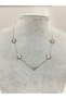 Steel Silver Color Necklace (Clover Model Silver Necklace)