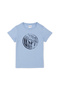 Boy's Light Blue Basic Crew Neck T-Shirt 50284819-Vr003 - 2