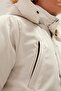 معطف أبيض بغطاء للرأس للرجال من Rock Rabbit Off-White - 4