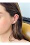 Set of 4 Brass Earcuff Cartilage Earrings for Women Yellow - 5