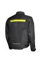 معطف شيروكو أسود-أصفر نيون - 2
