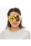 Gold Color Costume Party Extra Shiny Prom Mask 15X10 cm
