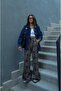 Jodie Leopard Patterned Draped Pants