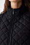 Beige Zippered Quilted Detail Ysabel Vest - Saude Collection - 5