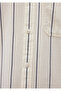 Navy Blue Striped Ecru Shirt Slim Fit / Slim Fit 0211253 -70490 - 6